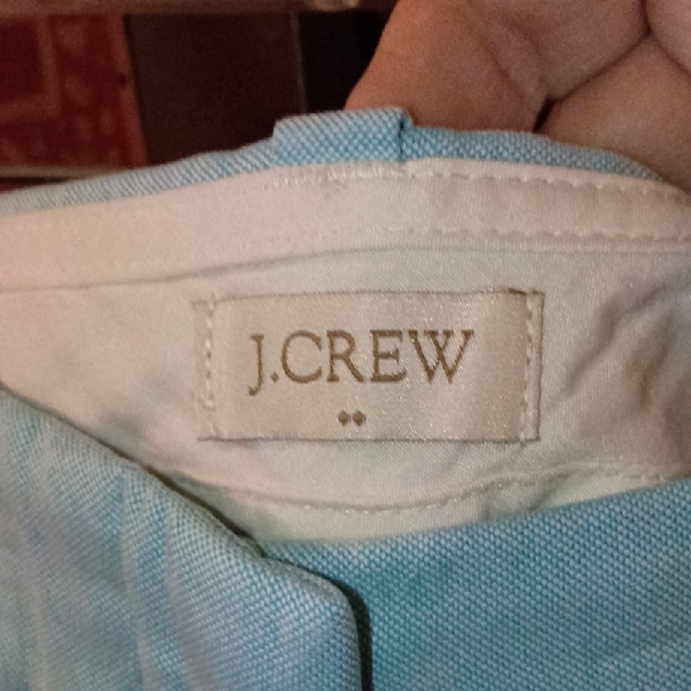 J. Crew Sky Blue Cotton Casual Shorts - Picture 2 of 5